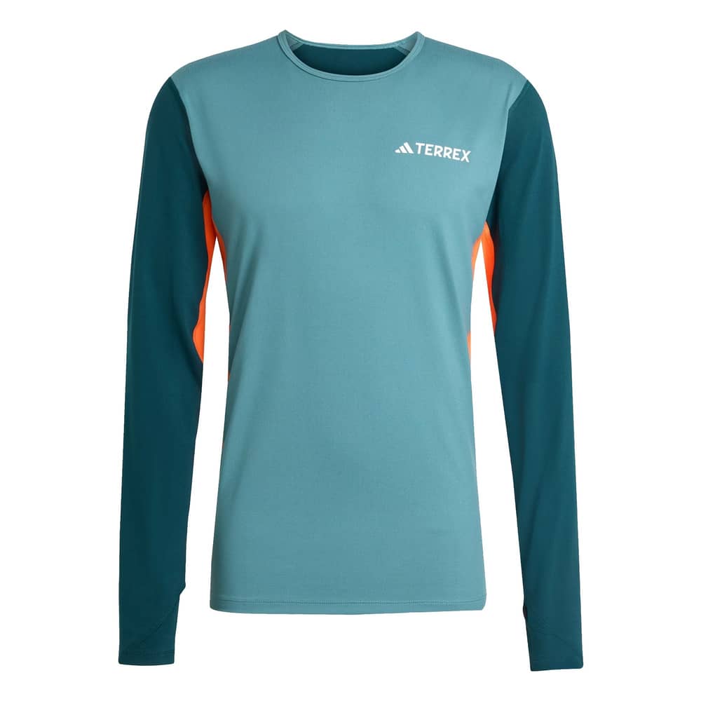 Adidas Terrex Multi Synthetic Baselayer Long Sleeve in Pretea/Aurivy - Image 3 of 5