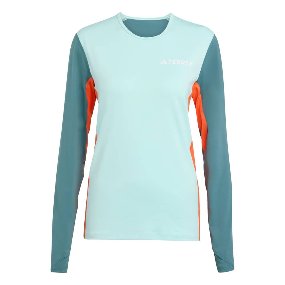 Adidas Terrex Multi Synthetic Womens Baselayer Long Sleeve in Seflaq/Pretea - Image 1 of 2