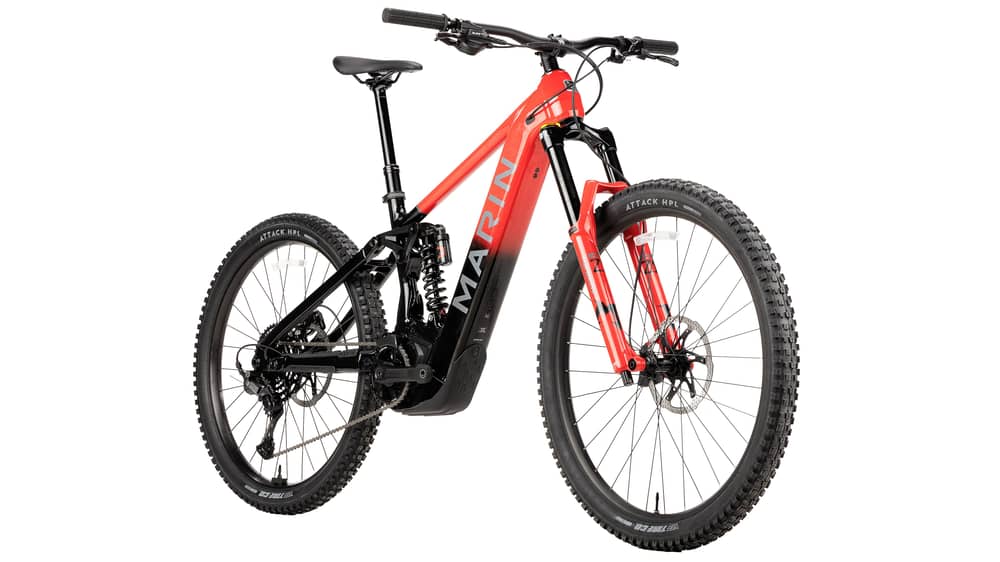 Marin Alpine Trail E1 Bosch E-Bike in Red/Black - Image 4 of 5