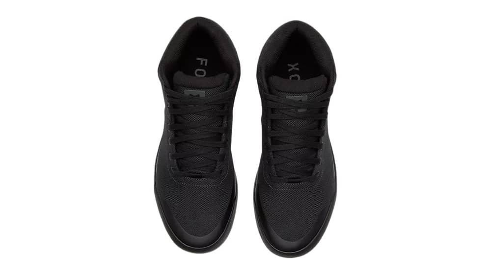 Fox Union Canvas Mid Shoes in Black - Image 4 of 10