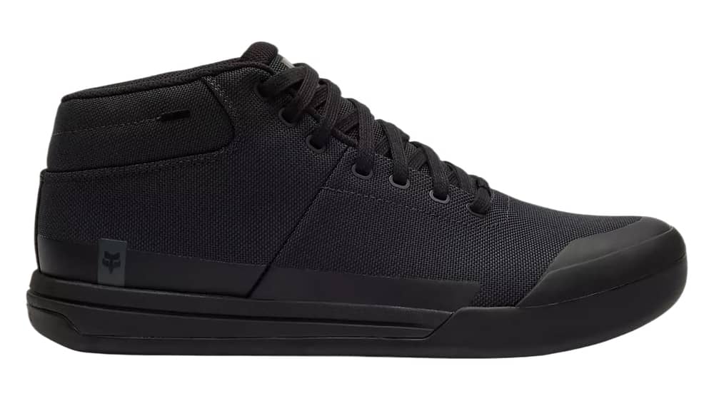 Fox Union Canvas Mid Shoes in Black - Image 2 of 10
