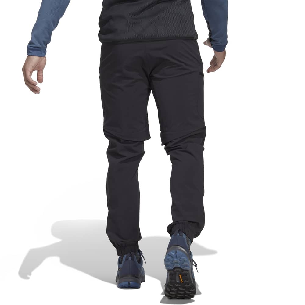 Adidas Terrex Utilitas Hiking Zip Off Pants in Black - Image 6 of 8