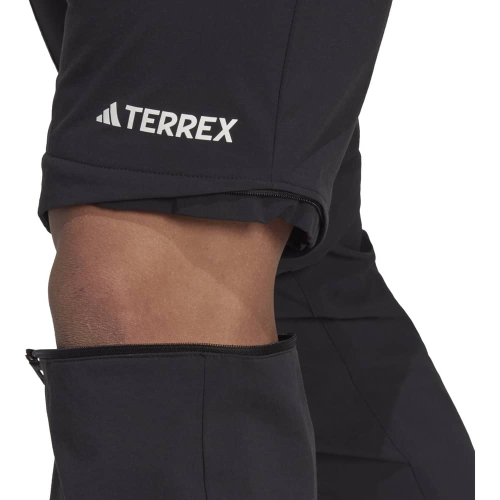 Adidas Terrex Utilitas Hiking Zip Off Pants in Black - Image 3 of 8