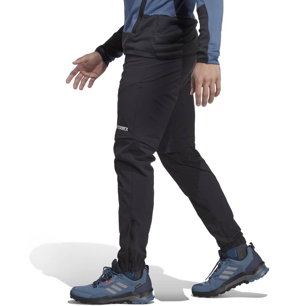 Adidas Terrex Utilitas Hiking Zip Off Pants in Black - Image 7 of 8