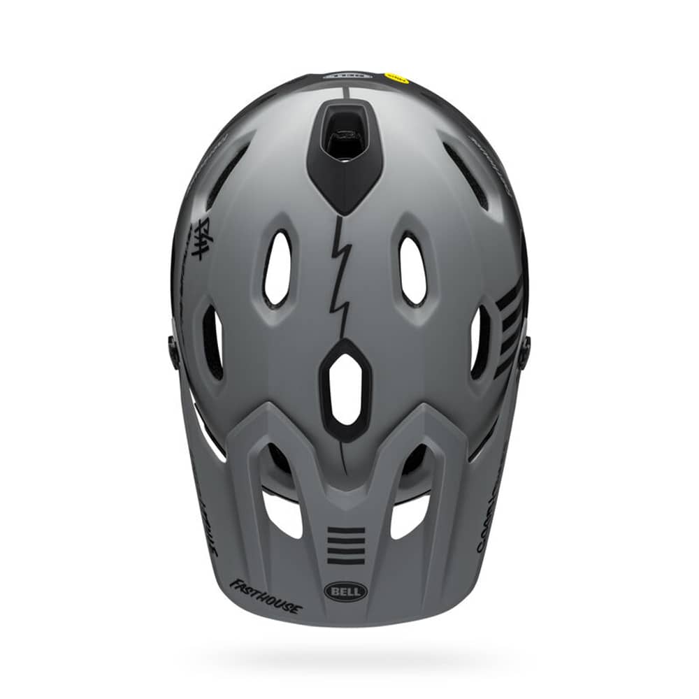 Bell Super DH Spherical Helmet in Matte Gray/Black - Image 7 of 11