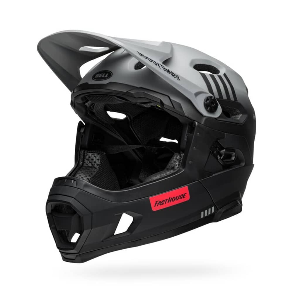 Bell Super DH Spherical Helmet in Matte Gray/Black - Image 4 of 11
