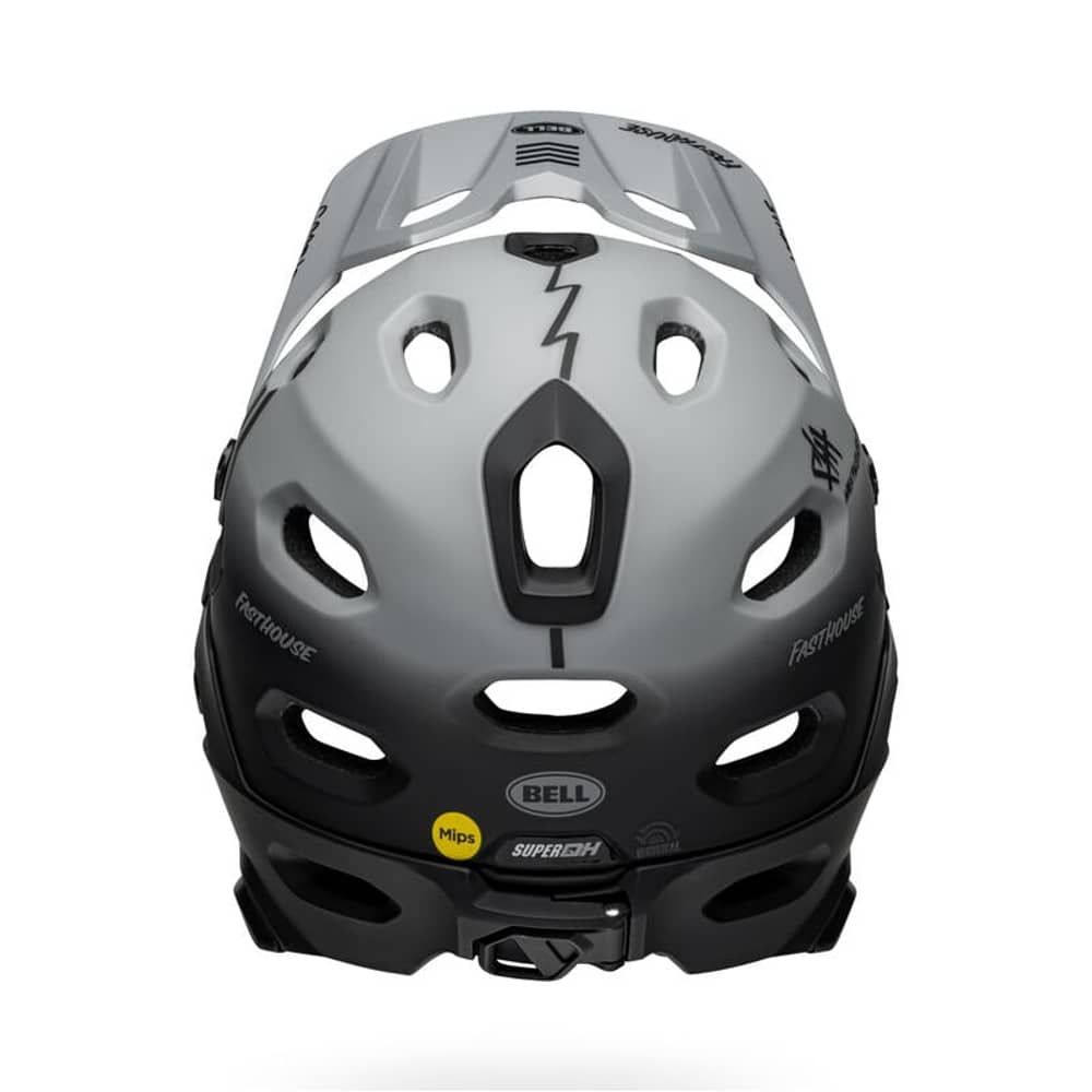 Bell Super DH Spherical Helmet in Matte Gray/Black - Image 6 of 11