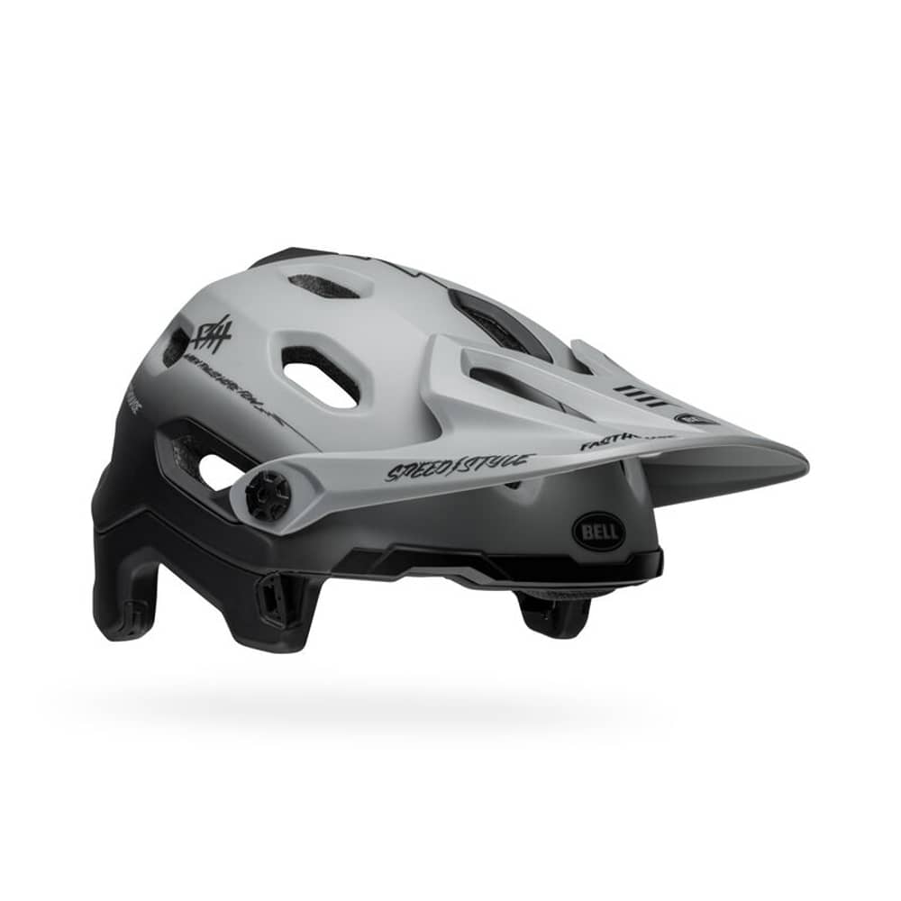 Bell Super DH Spherical Helmet in Matte Gray/Black - Image 9 of 11