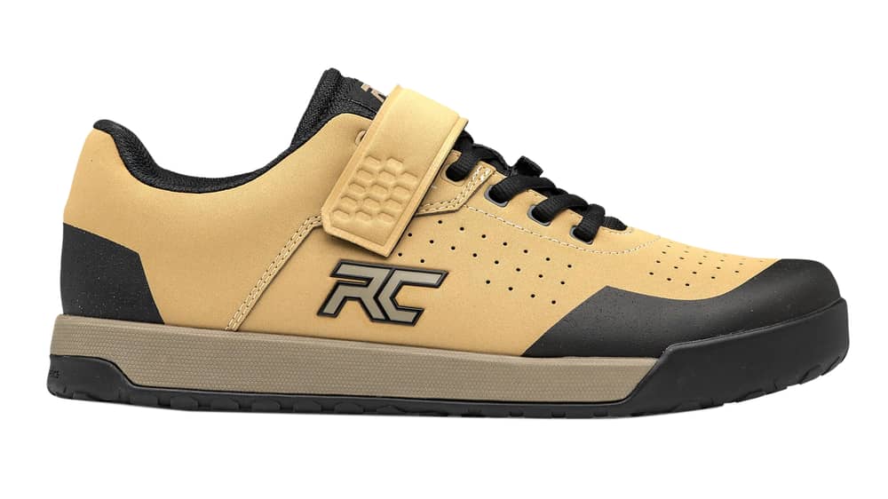 Ride Concepts | Men's Hellion Clip Shoe | Size 7.5 In Khaki/black | Rubber