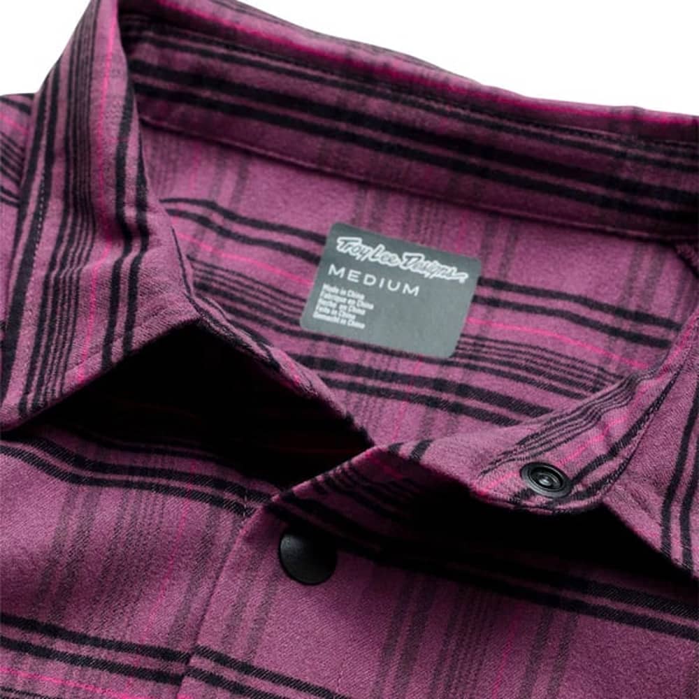 TROY LEE DESIGNS GRIND FLANNEL in Plaid Deep Purple - Image 2 of 4