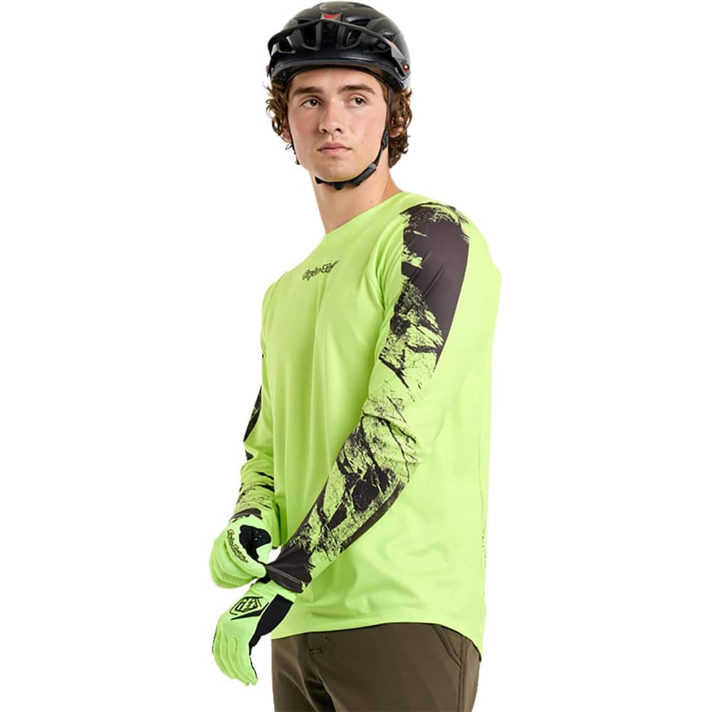 Troy Lee Designs Skyline Chill Jersey in Rockslide Glo Yellow - Image 5 of 7