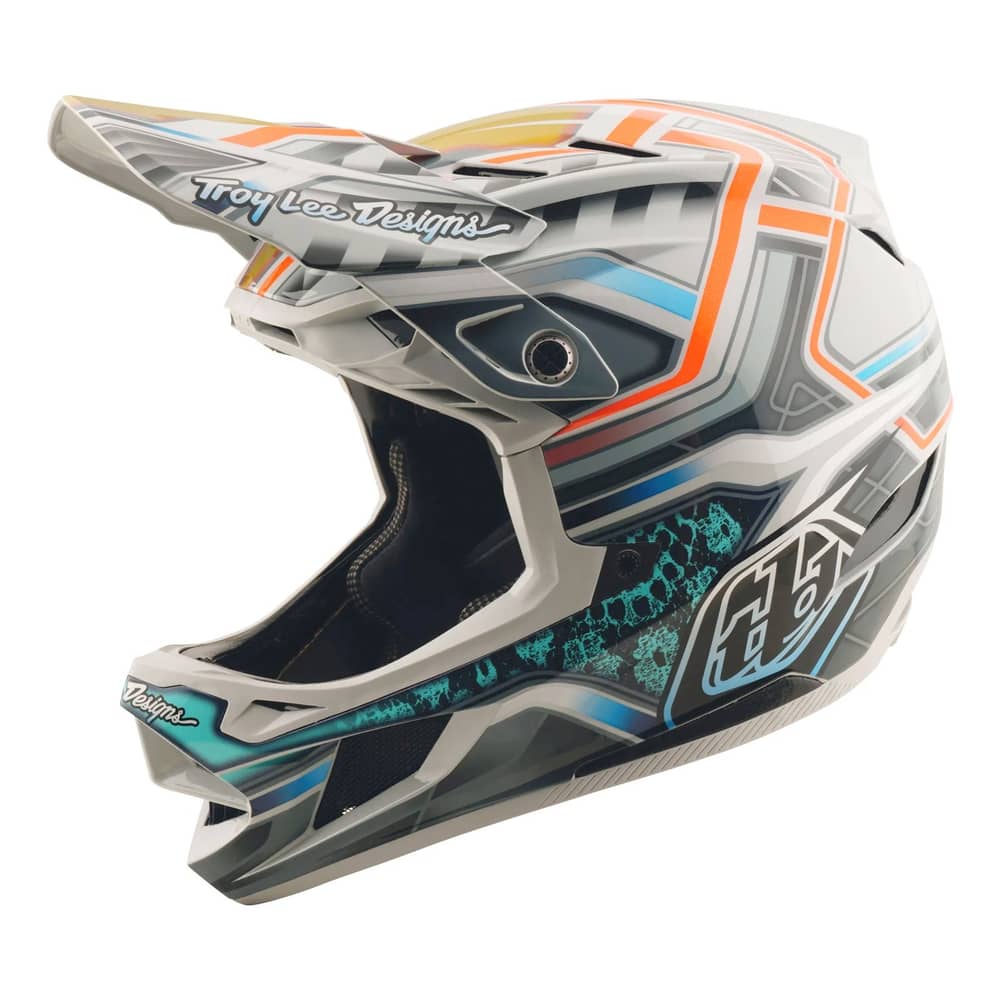 Troy Lee Designs D4 Composite Helmet W/Mips in Lowrider Gray - Image 1 of 4
