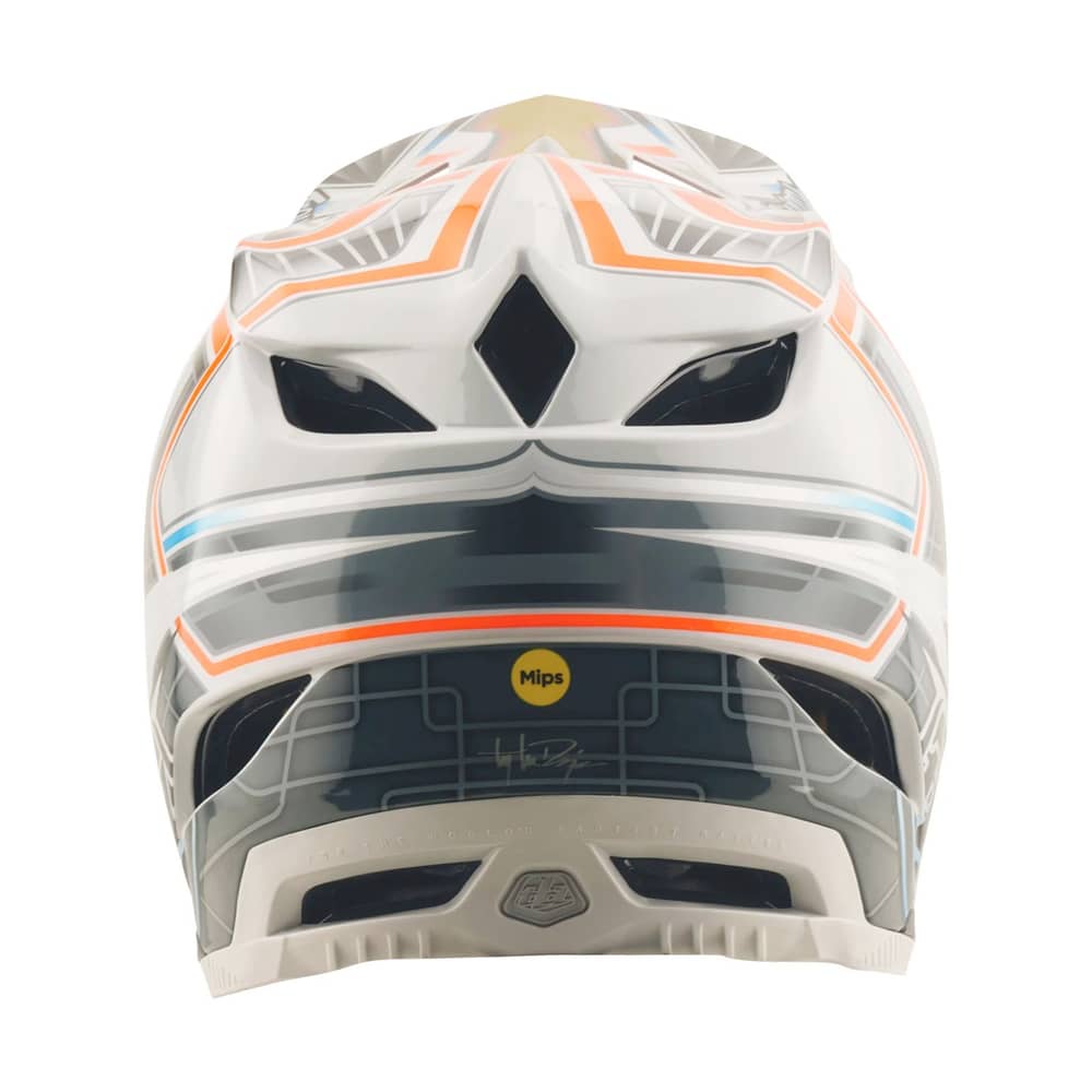 Troy Lee Designs D4 Composite Helmet W/Mips in Lowrider Gray - Image 3 of 4