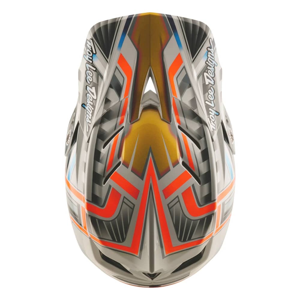 Troy Lee Designs D4 Composite Helmet W/Mips in Lowrider Gray - Image 4 of 4