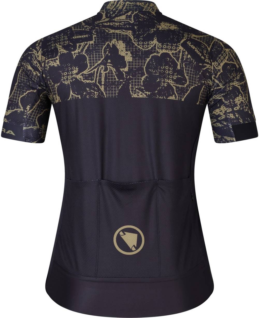 Endura Floral Block FS260 Print S/S Jersey in Black - Image 2 of 2