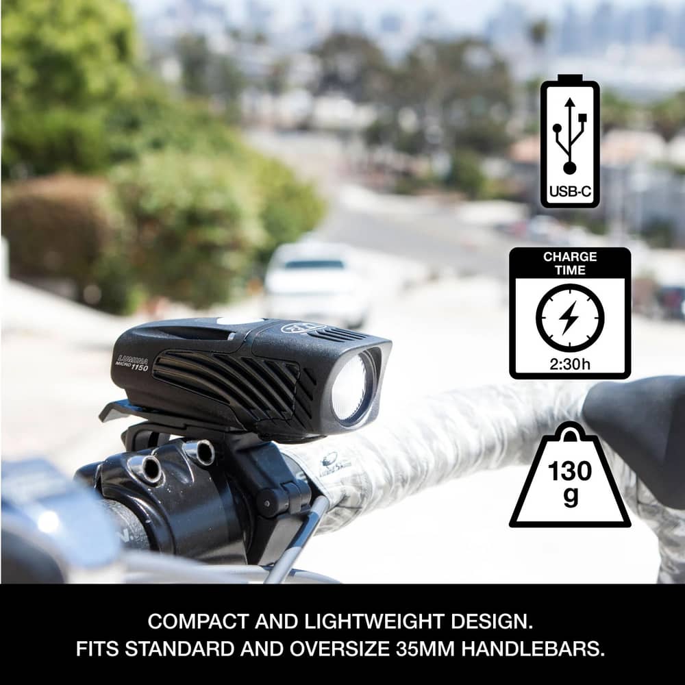 NiteRider Lumina Micro 1150 Headlight in Black - Image 3 of 3