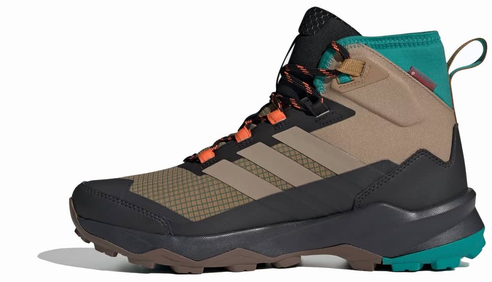 Adidas Terrex Skychaser AX5 Mid GTX Clima Shoes in Cardboard/Blanch Cargo/Pure Teal - Image 2 of 4
