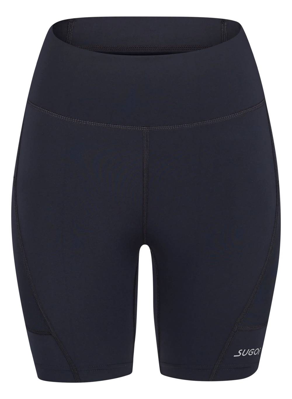 Sugoi Women's High-rise + Pocket 8,5" Shorts in Black - Image 1 of 3
