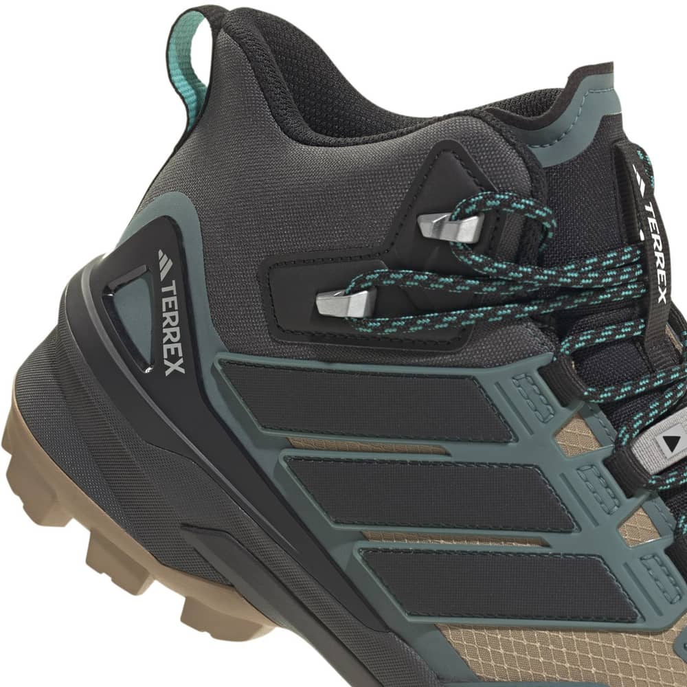 Adidas Terrex Skychaser Mid GTX Shoes in Cardboard/Core Black/Preloved Teal - Image 7 of 8