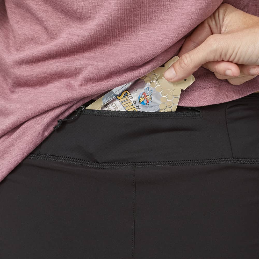 Patagonia Women's Strider Pro Shorts - 3 1/2 in. in Black - Image 6 of 6