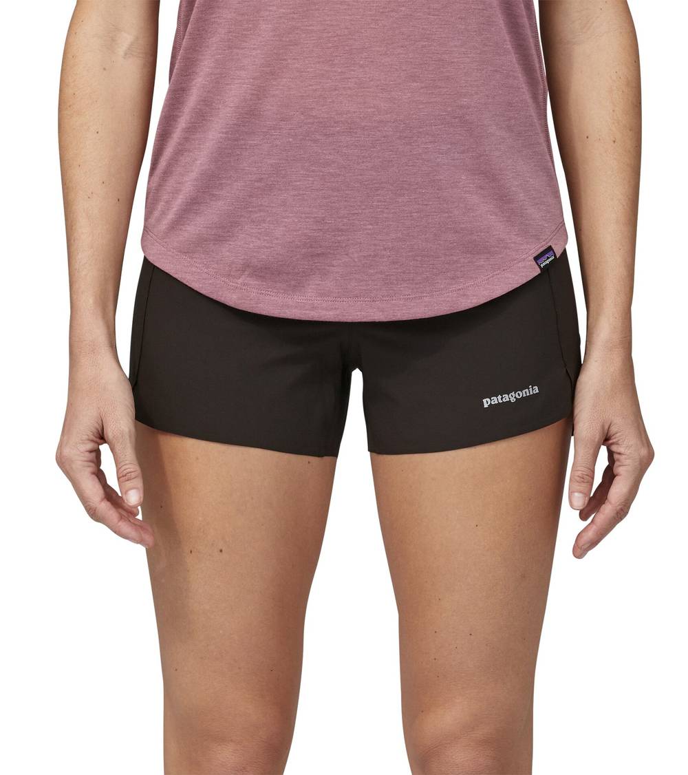Patagonia Women's Strider Pro Shorts - 3 1/2 in. in Black - Image 2 of 6