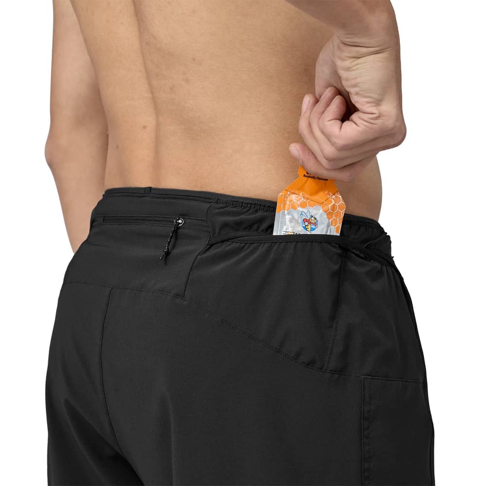 Patagonia Men's Strider Pro Shorts - 7" in Black - Image 6 of 6