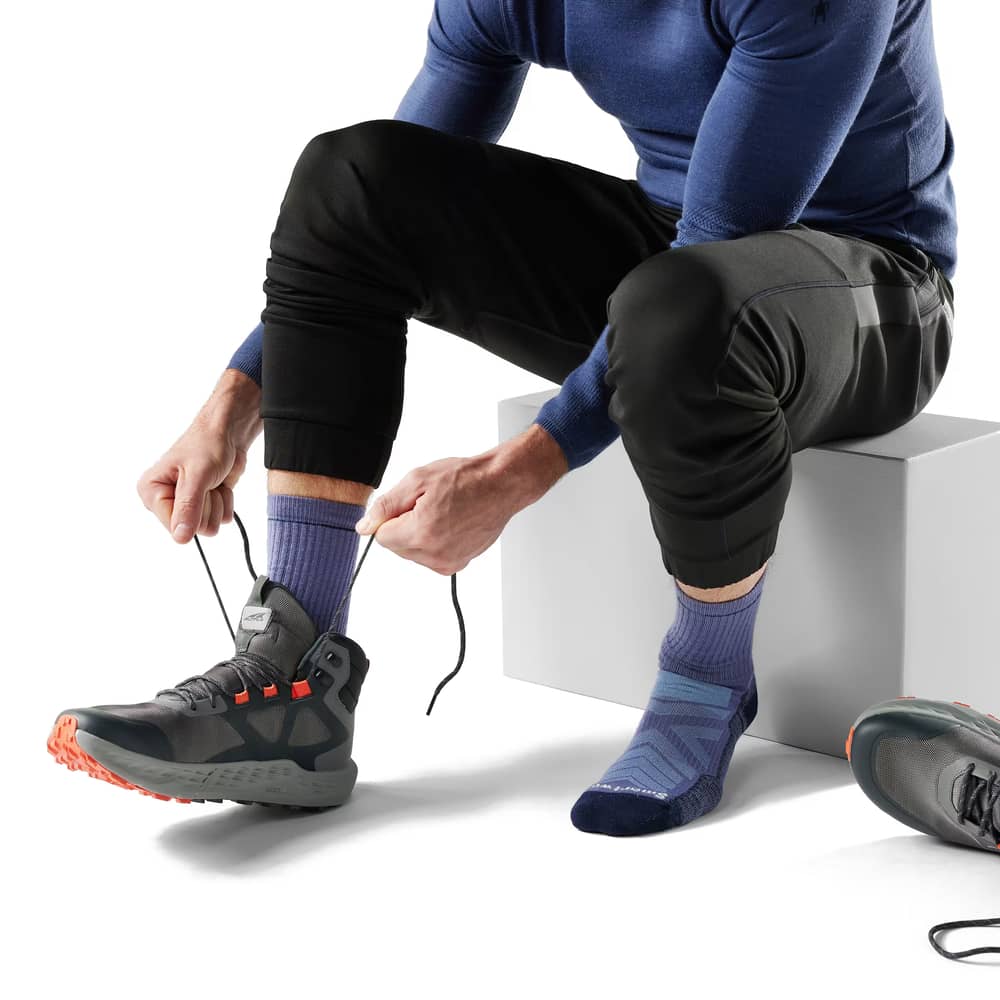 Smartwool Hike Light Cushion Crew Socks in Nightfall Blue - Image 3 of 3