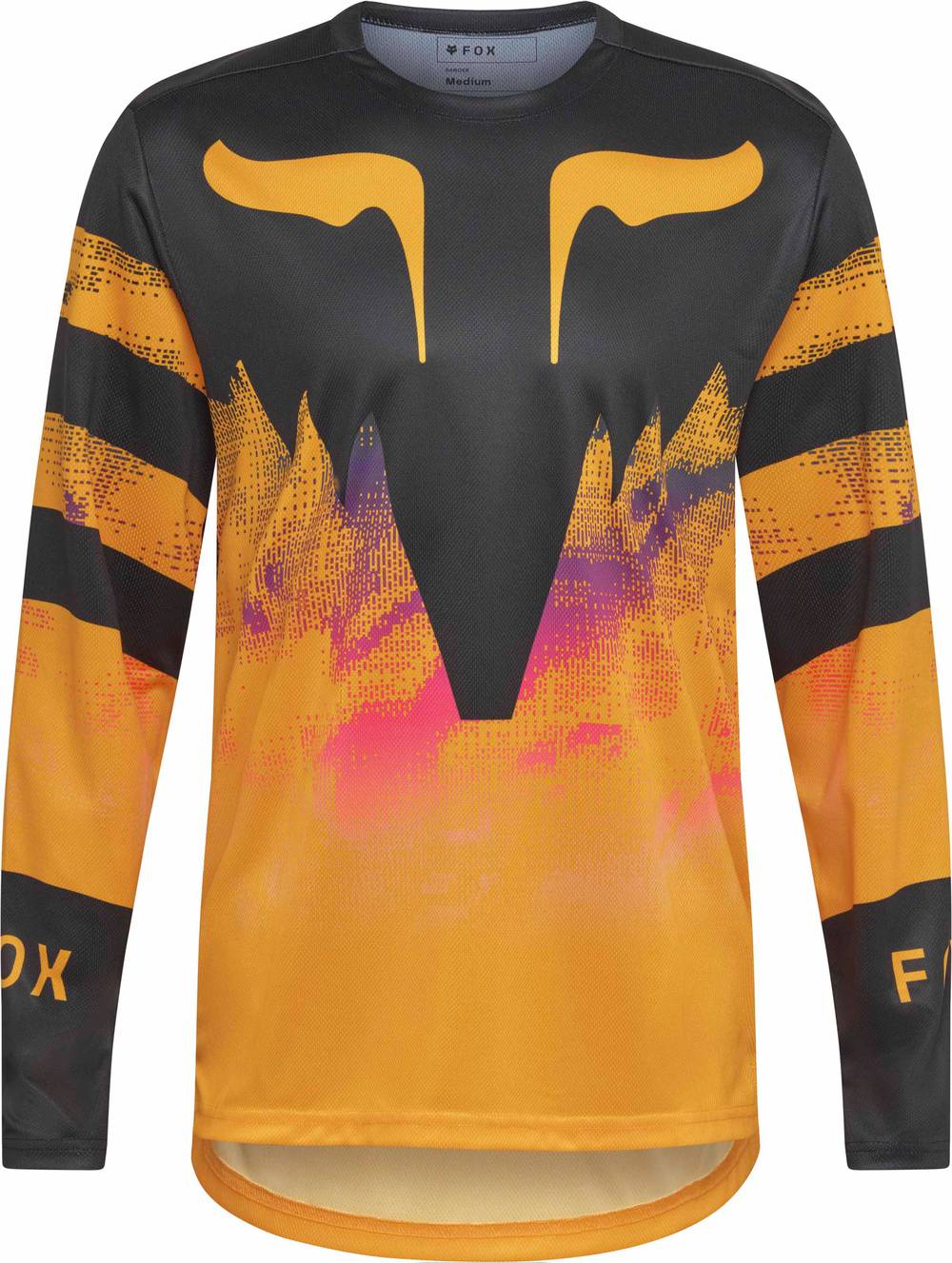 Fox Ranger Long Sleeve Jersey Kairos in Tangerine - Image 1 of 4