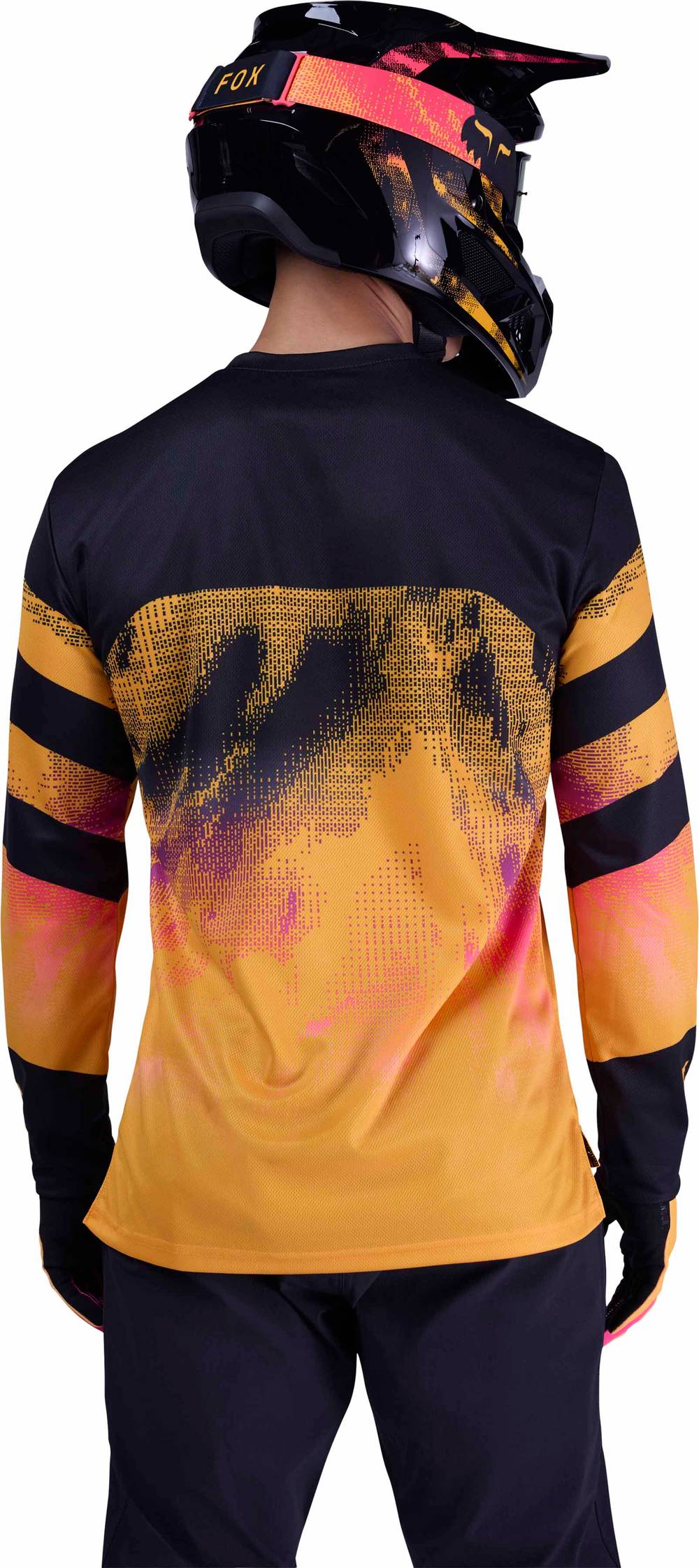 Fox Ranger Long Sleeve Jersey Kairos in Tangerine - Image 4 of 4