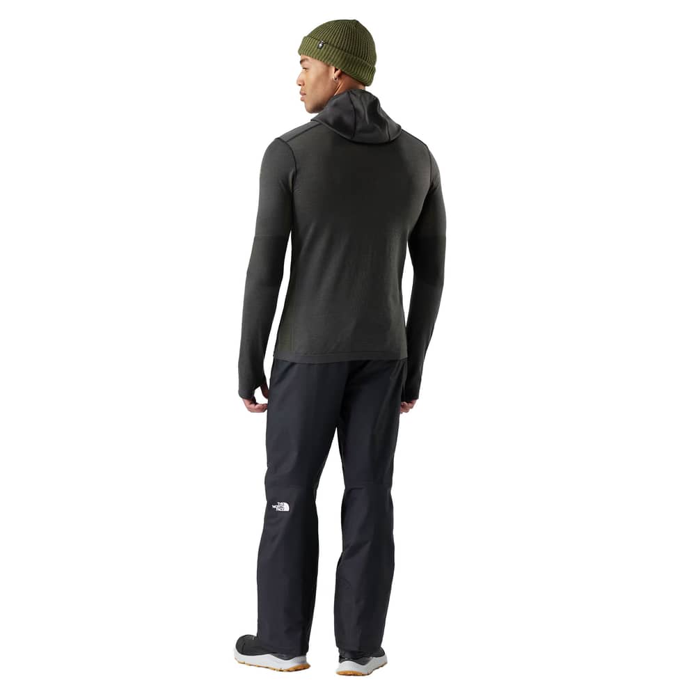 Smartwool Men's Intraknit Thermal Merino Base Layer Hoodie in Charcoal Winter Moss - Image 2 of 4