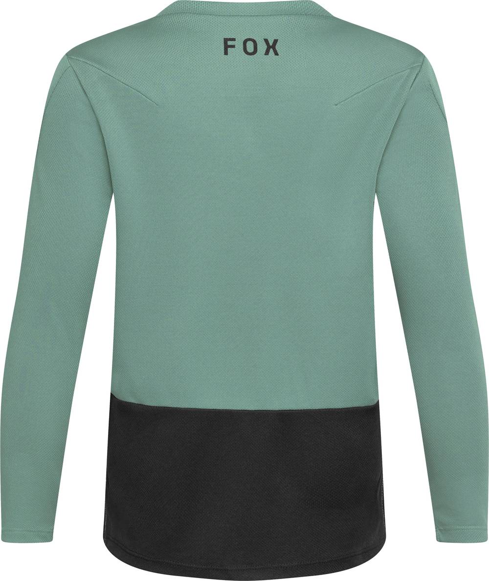 Fox Youth Ranger Long Sleeve Jersey Fox Head in Pine - Image 2 of 2