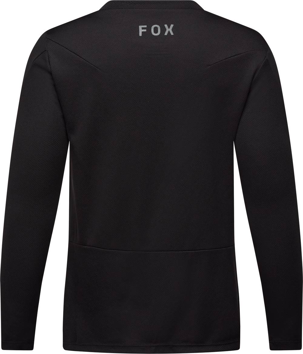 Fox Youth Ranger Long Sleeve Jersey Fox Head in Black - Image 2 of 2