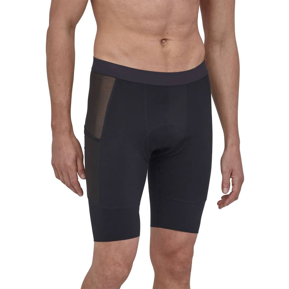 Patagonia Men's Dirt Roamer Liner Bibs in Black - Image 2 of 6