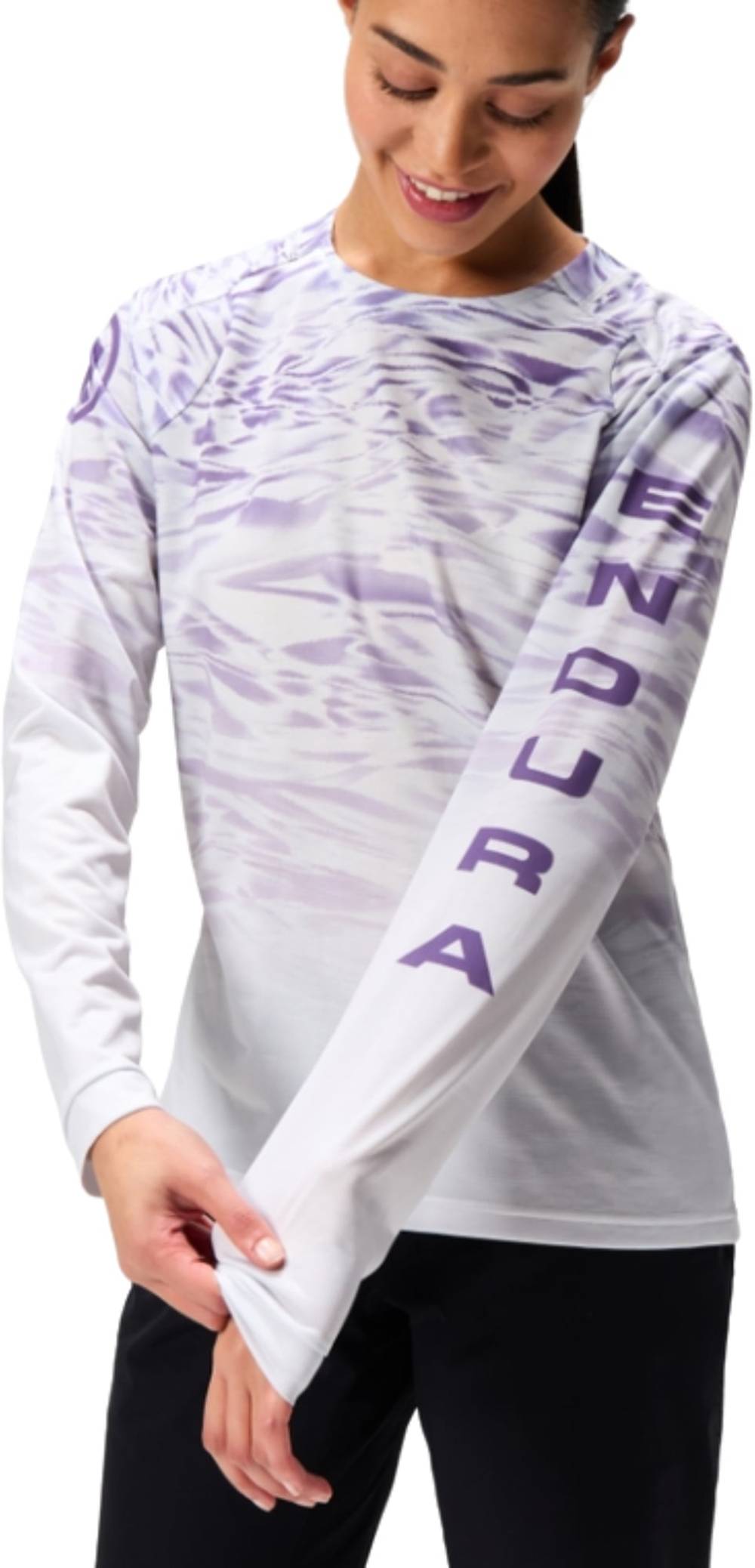 Endura Marble Women's Ltd Printed L/S Tee in Heather - Image 1 of 2