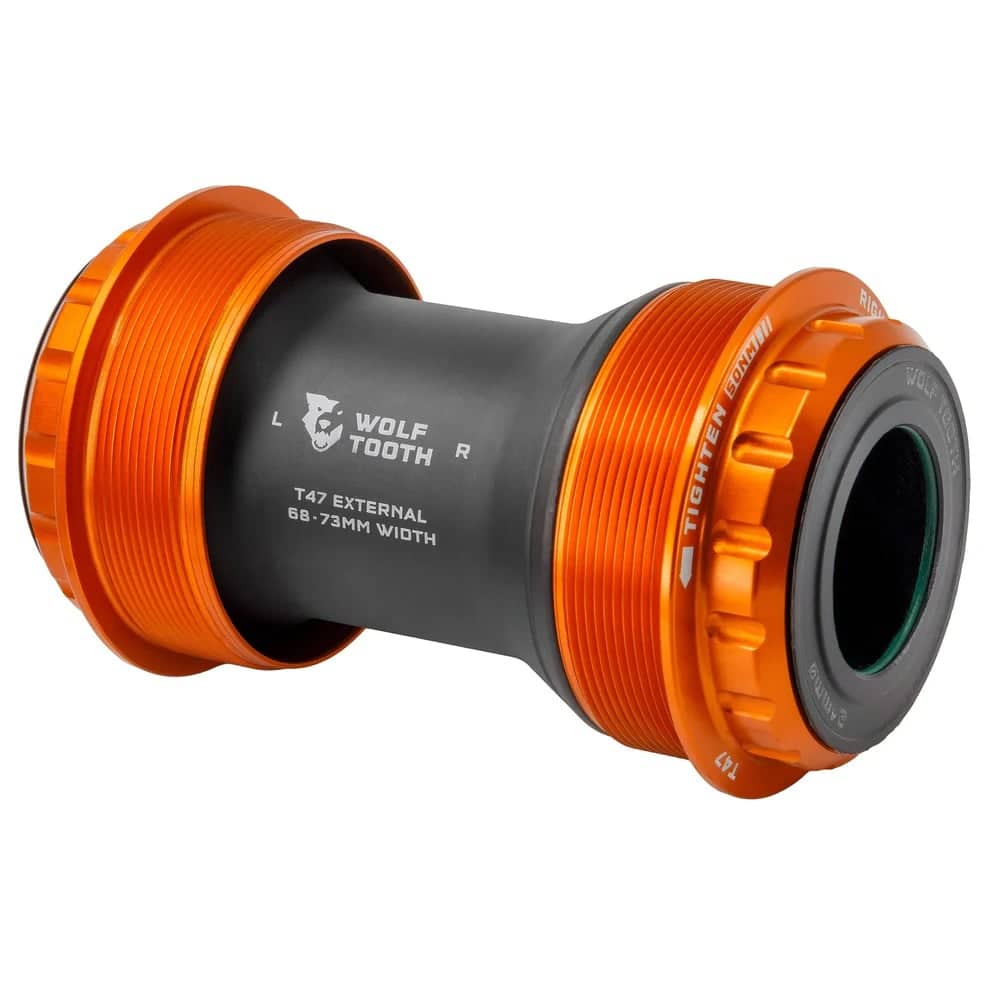 Wolf Tooth T47 External Bottom Bracket in Shimano Orange - Image 1 of 1