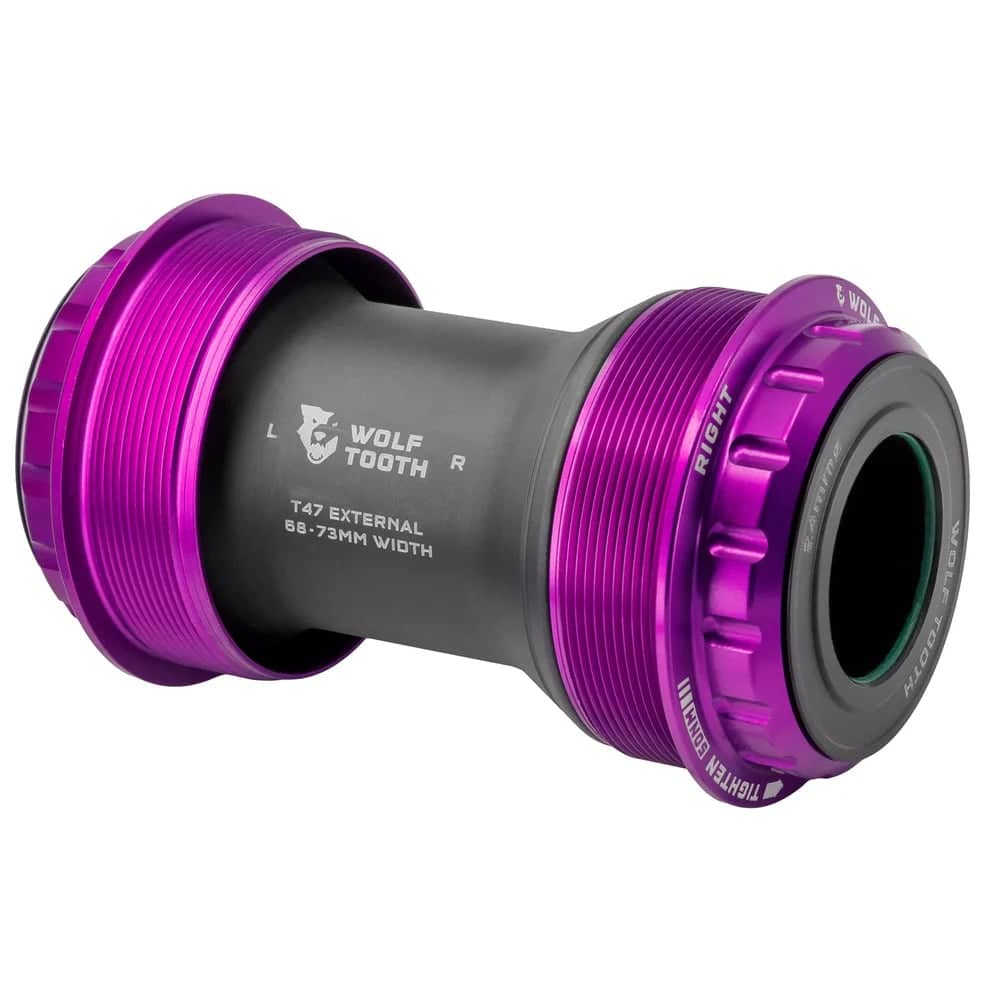 Wolf Tooth T47 External Bottom Bracket in Shimano Ultraviolet Purple - Image 1 of 1