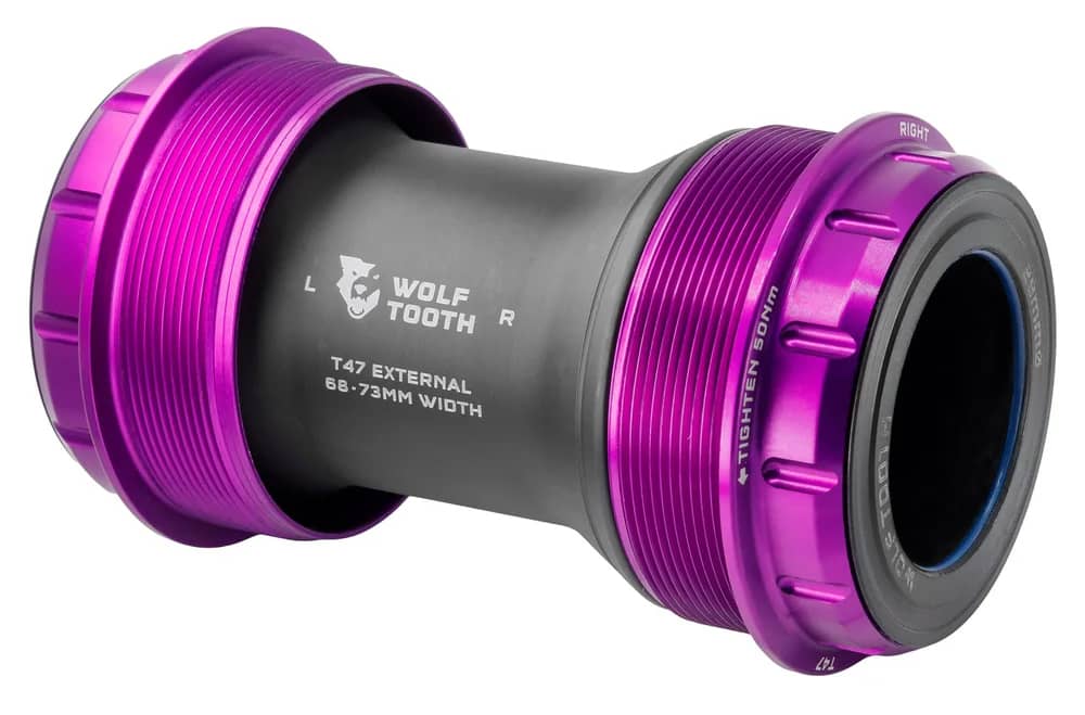 Wolf Tooth Components | T47 External Bottom Bracket 29Mm For Sram Ultraviolet Purple