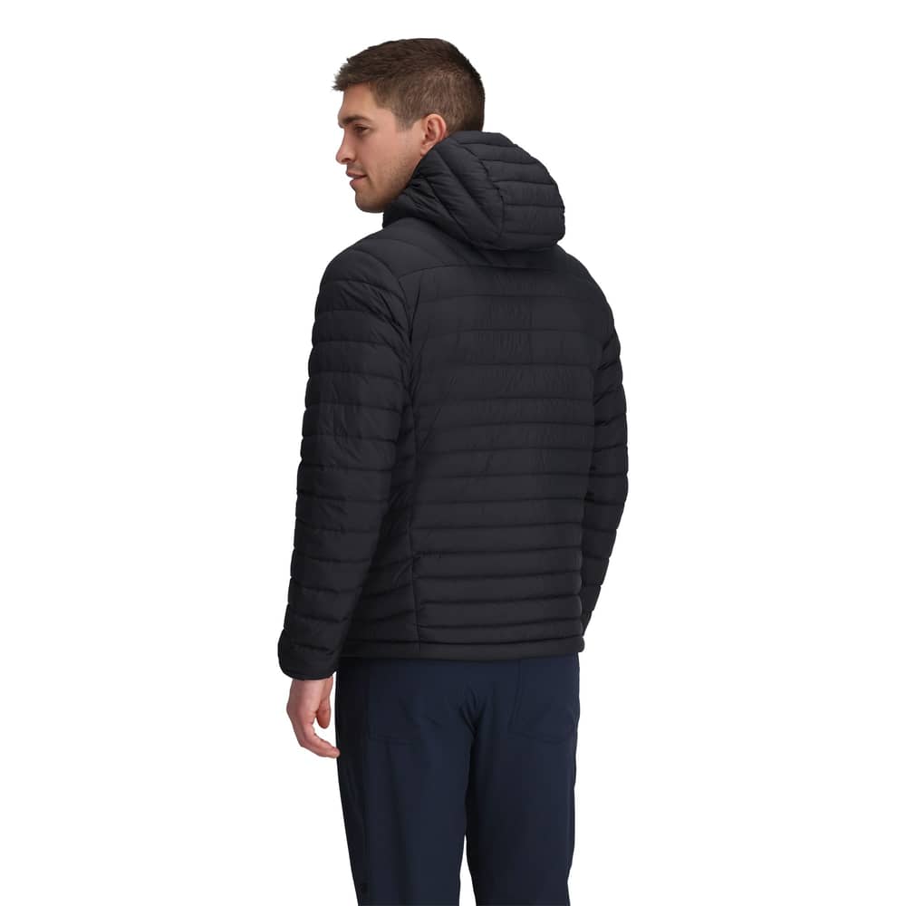 Outdoor Research Men's Transcendent Down Hoodie in Black - Image 3 of 4