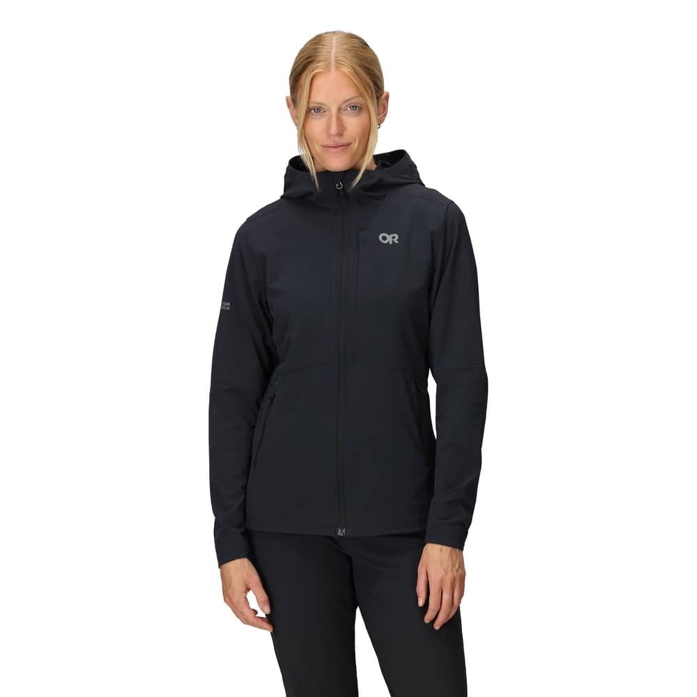 Outdoor Research Women's Ferrosi Hoodie in Black - Image 2 of 5