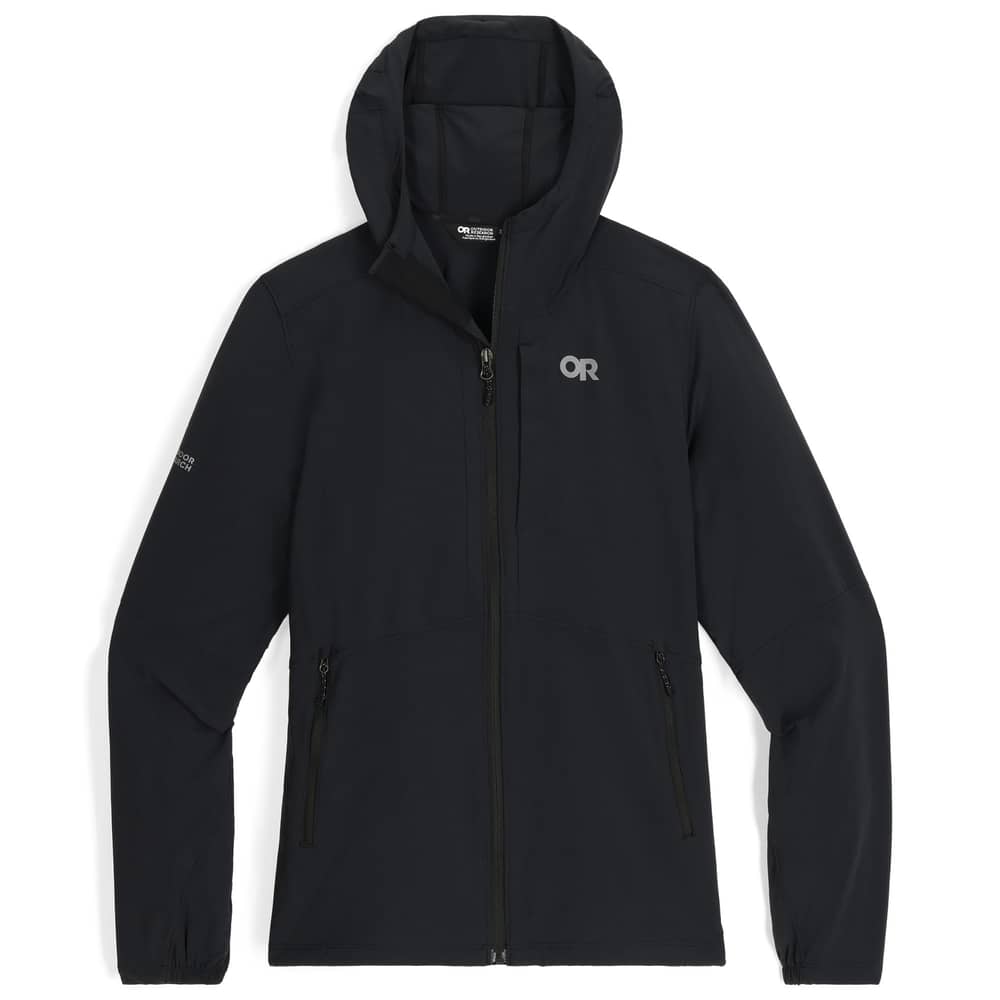 Outdoor Research Women's Ferrosi Hoodie in Black - Image 1 of 5