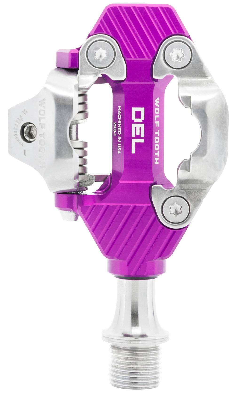 Wolf Tooth DEL Gravel Clipless Pedal in UV Purple - Image 2 of 7