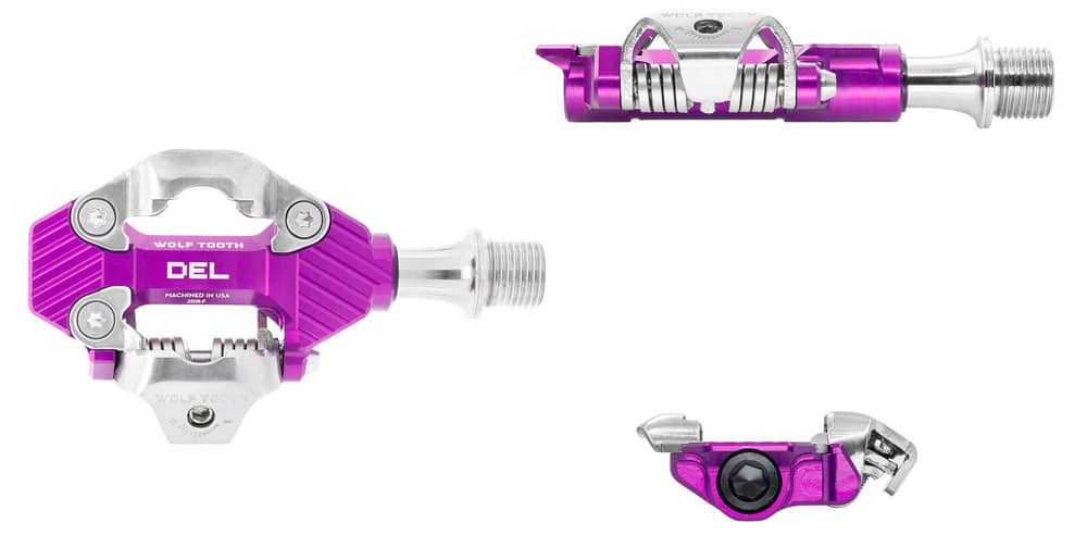 Wolf Tooth DEL Gravel Clipless Pedal in UV Purple - Image 7 of 7