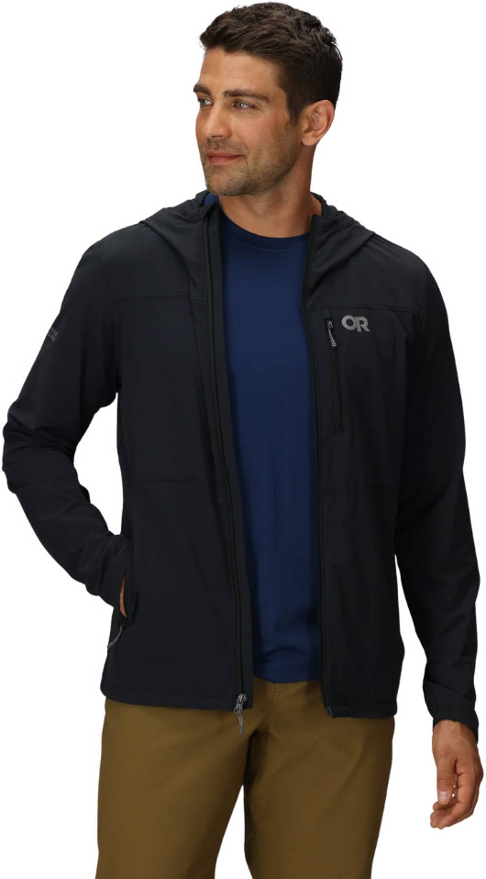 Outdoor Research Men's Ferrosi Hoodie in Black - Image 2 of 3