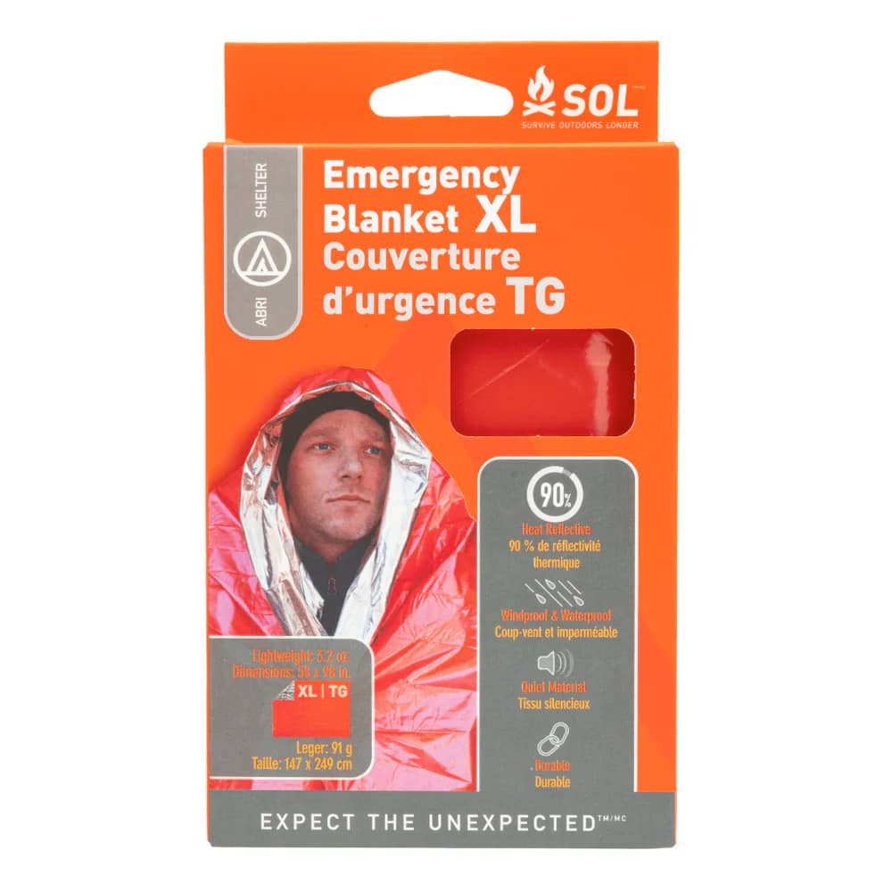 SOL Emergency Blanket XL in Orange - Image 1 of 3