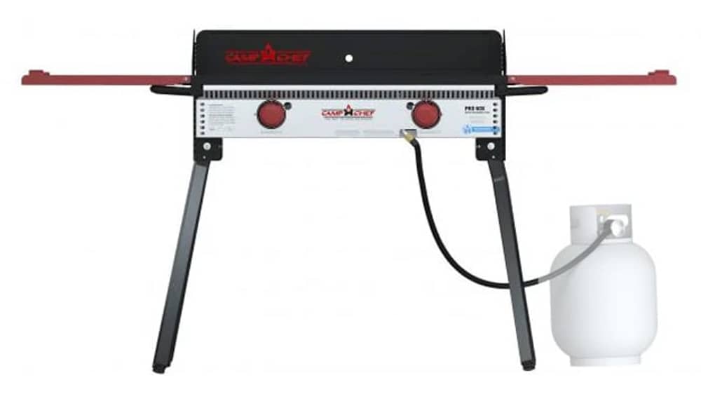 Camp Chef PRO 60X Deluxe Two Burner Cooking System in Stainless/Black - Image 2 of 3