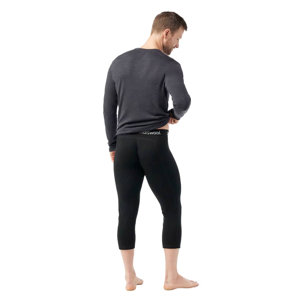 Smartwool Men's Classic Thermal Merino Base Layer 3/4 Bottom in Black - Image 2 of 2