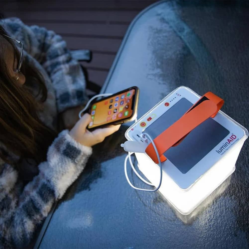LuminAID Titan Solar Lantern Plus Phone Charger in Clear - Image 3 of 5
