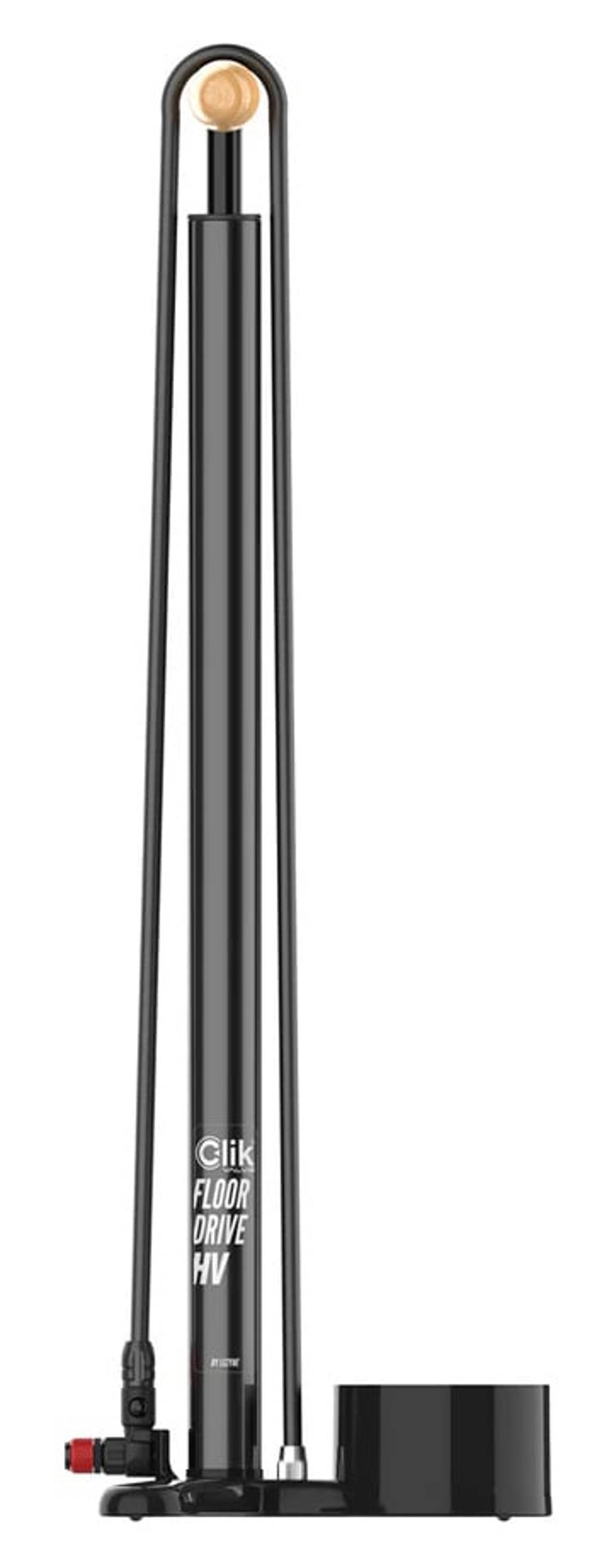 Lezyne Clik® Floor Drive HV Flat in Black - Image 2 of 2