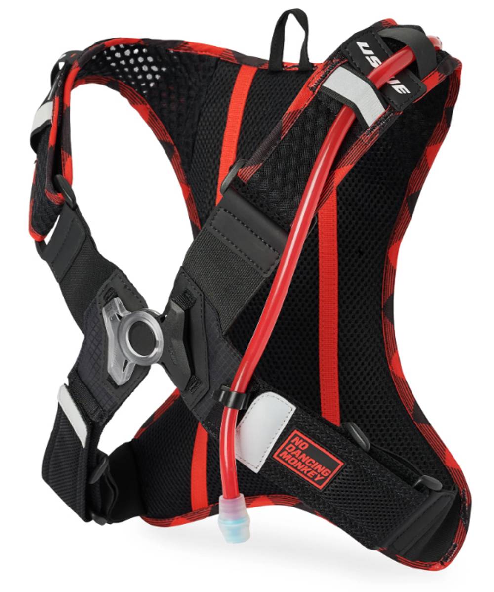 USWE Outlander XC 2L Hydration Pack in Flannel Red/Black - Image 2 of 2