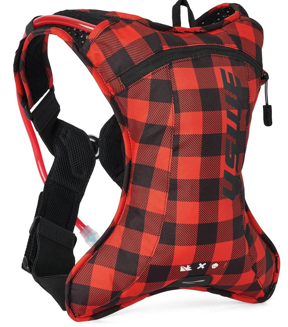 USWE Outlander XC 2L Hydration Pack in Flannel Red/Black - Image 1 of 2
